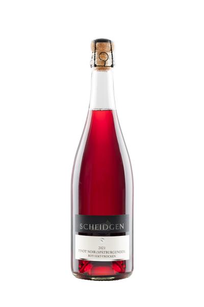 2021er Pinot Noir (Spätburgunder) Rotsekt, trocken, klassische Flaschengärung, 0,75L, Nr.25