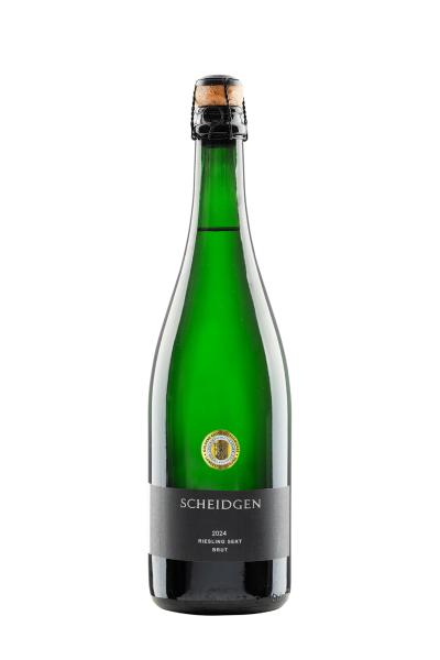 2024er Hammersteiner Schloßberg, Riesling Sekt b.A., brut, klassische Flaschengärung, 0,75L, Nr.26, Goldene Preismünze