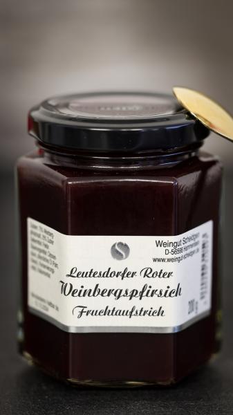 Leutesdorfer Roter Weinbergspfirsich Fruchtaufstrich, 200g, Nr.34P